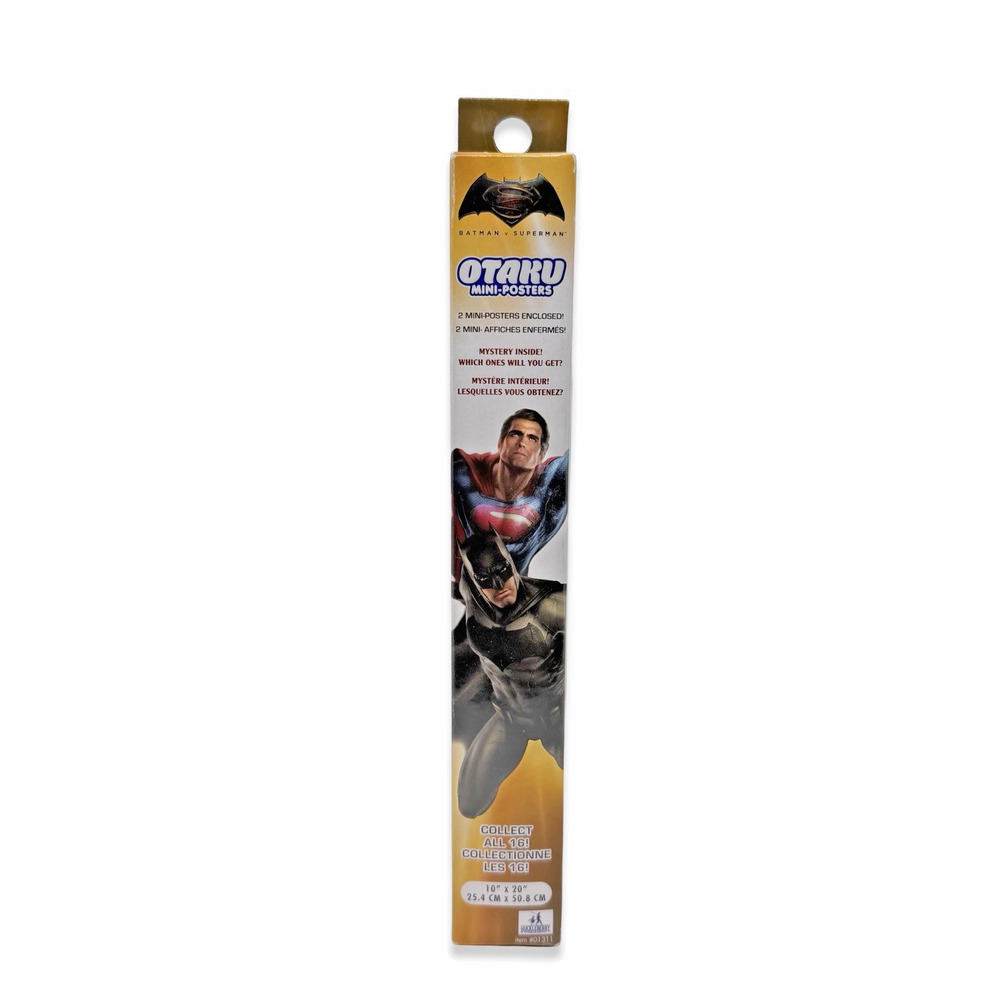 Batman v Superman Otaku Mini Posters Mystery Pack 10” x 20” Tube NIB